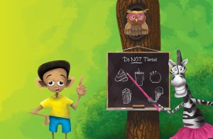 Don't throw Poo at the zoo illustration